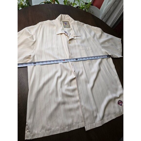 TOMMY BAHAMA 444/500 PHILLIES LIMITED EDITION 100% SILK SHORT SLEEVE SHIRT SZ XL - Picture 12 of 16